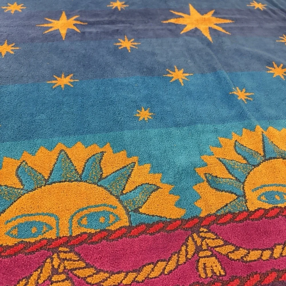 Royal Terry Sun Celestial Themed Beach Towel Brazil 60x36
